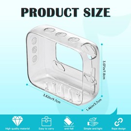 Xingsiyue TPU Transparent Cover Case for JBL Go 4 Portable Bluetooth Speaker, Anti-drop Soft Skin Case Protective Cover