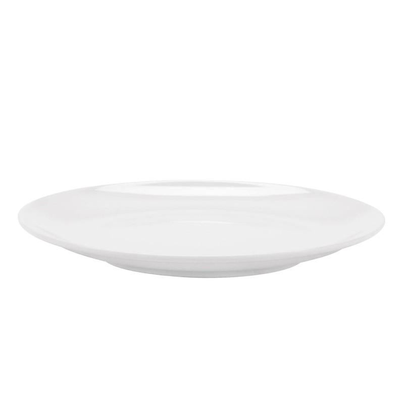 10.5" White Break Resistant Round Plate, by GET 207-5-W-EC (Pack