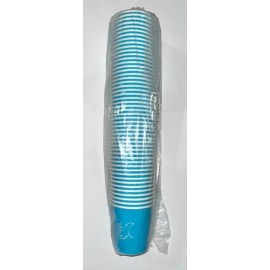 Vaso Cartón Biodegradable UniSeal Azul Ecológico 118mL Desechable                                                                                     