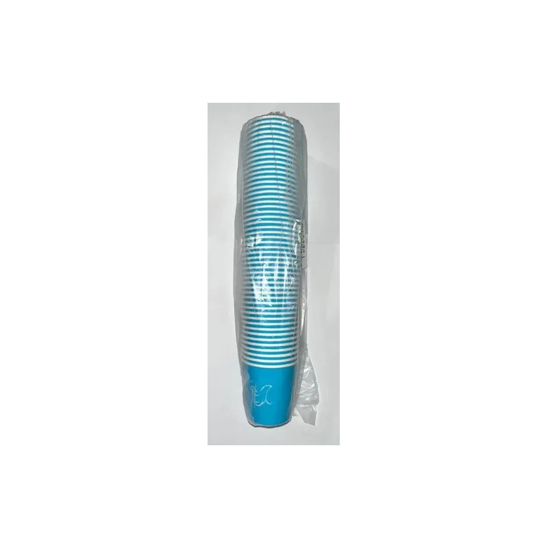 Vaso Cartón Biodegradable UniSeal Azul Ecológico 118mL Desechable