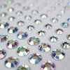 077 Rhinestone Sticker (Deco Sticker) Jewelry Type 4-9mm [Silver]