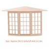 RTLR Dollhouse Bay Window 3-Sided Birch Furniture for 1/12 Dollhouse