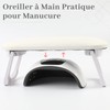 ANGNYA Hand Nail Rest Foldable Waterproof Leather Arm Rest for