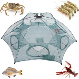 Red de Pesca Plegable Moonyeah – Captura Pejerreyes, Camarones y Cangrejos