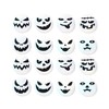 Halloween Ghost Face Stickers Roll 500PCS 1 Inch Round Holographic