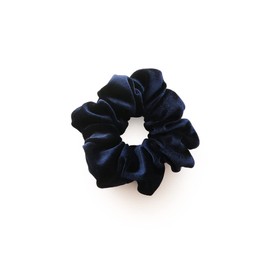 JewelVOX Women's Scrunchie Hair Access, Velour, Shiny, Ponytail, Hair Arrangement, Adult (Navy)