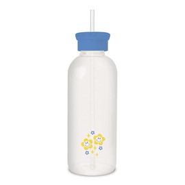 Studio Oh! New Aesthetic Glass Water Bottle with Straw & Silicone Coating 25oz, Reusable Cute Glass Bottle Eco Friendly, Shatter-Resistant, Don't Let it Ruin Your Day Pattern
