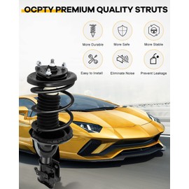 OCPTY Front Struts Coils for 171434 171433 for 2001 2002 2003 for Acura EL, 2001 2002 2003 2004 2005 for Honda Civic