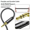 Yeung Qee 3.5mm Aux Cable 10M, Braided 3.5mm Audio Cable