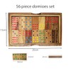 Crafty Artisan® Handcrafted 56 piece Dominoes table game set in