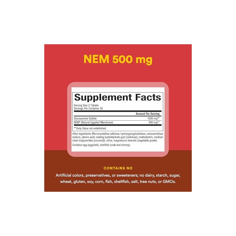 Natural Factors - NEM Knee & Joint Formula with Glucosamine,