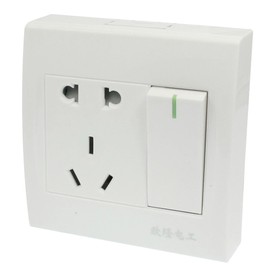 Aexit US EU Distribution electrical Outlet AU Socket Single Switch Wall Plate AC 250V 10A