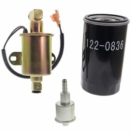Masnln 149-2620 Electric Fuel Pump 149-2341-01 Fuel Filter & 122-0836 Oil Filter Fits Onan 5500 Marquis Gold HGJAB HGJAC Cummins A029F887 A047N929 E11015 Generator Parts