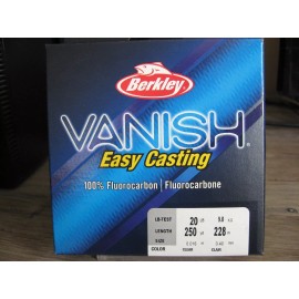 Berkley Vanish Fluorocarbon Fishing Line 250 Yard Spools - CLEAR - Choose Sizes - 20 LB   250 YDs   .016" DIA