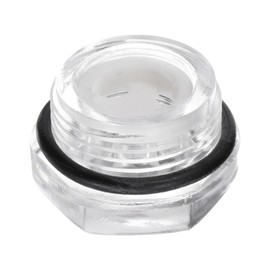 QUARKZMAN Air Compressor Oil Sight Glass M22 x 1.5 mm Male Thread Liquid Level Indicator Plastic Hexagonal Head Oil Indicator Window with O-Ring for Air Compressor Connections