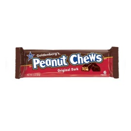 Just Born Goldenberg’s Peanut Chews Original Dark Candy Bars, 2 oz., 24 pk