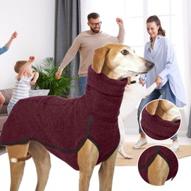 Whippet Turtleneck Dog Coats,Winter Warm Whippet Jumpers Jackets for Dogs,Turtleneck Shirt Fleece Vest Pet Sweatshirt for Small Medium Big Puppy Clothes for Parties Daily Wear