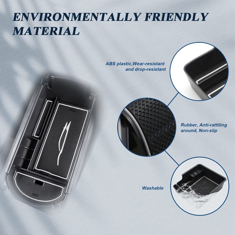BIBIBO Armrest Storage Box for Toyota C-HR 2016-2023, Centre Console