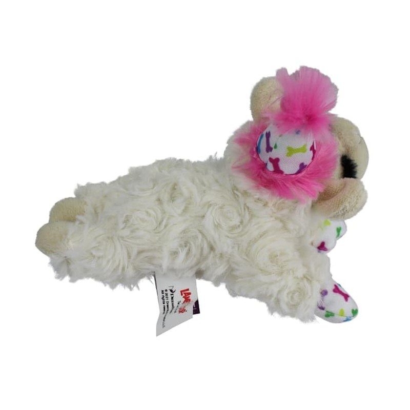 Multipet Pink Happy Birthday Mini Lamb Chop Dog Toy Small