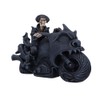 Nemesis Now Rebel Rider Skeleton Biker Figure, Black, 19 cm
