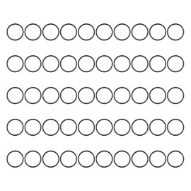 MECCANIXITY Nitrile Rubber O Ring 1.3" OD 1.1" ID 0.1" Width NBR Sealing Gasket Washer Seal O-Ring for Faucet Plumbing Air Gas Repair, Black, Pack of 50