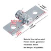 heneng 6 Pcs 2 Hole Adjustable Hinge Bracket for 1-5/8"