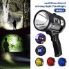 SHUONE57 Rechargeable Spotlight, Super Bright 90000LM Handheld Flashlight Led Spot