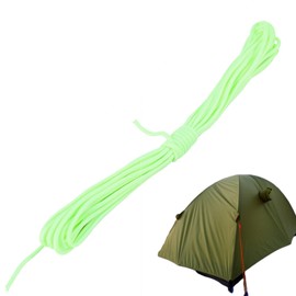 Glow-in-the-Dark Paracord, Survival Paracord Cord, Parachute Rope, 9 Cords, 30 m / 100 ft, 550 lbs, Luminous Glow in the Dark, Tear-Resistant, Green