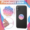 Weewooday 18 Pcs Magnetic Phone Plates Car Metal Plate Mandala
