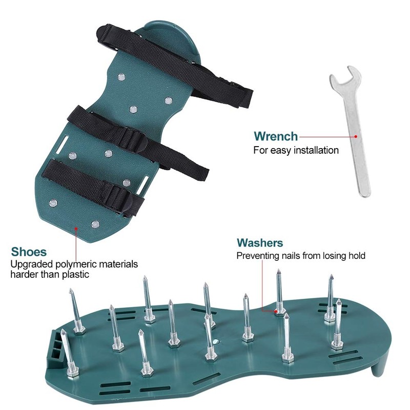 Lawn Spike Shoes, Good Toughness Lawn Aerator Shoes for Lawn