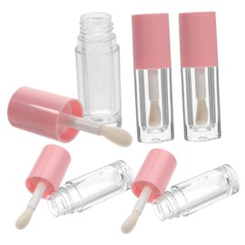 Mikinona Diy Containers 5pcs Small Lip Gloss Tubes 6ml Empty Pink Wander Refillable