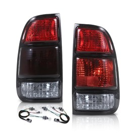 PIT66 Tail Lights Compatible with Toyota Tundra 2-Door Regular Cab 2000-2004 Not Fit Models w/Stepside Beds Tail Lights Assembly w/Bulb Rear Lamps Left+Right Luz Trasera