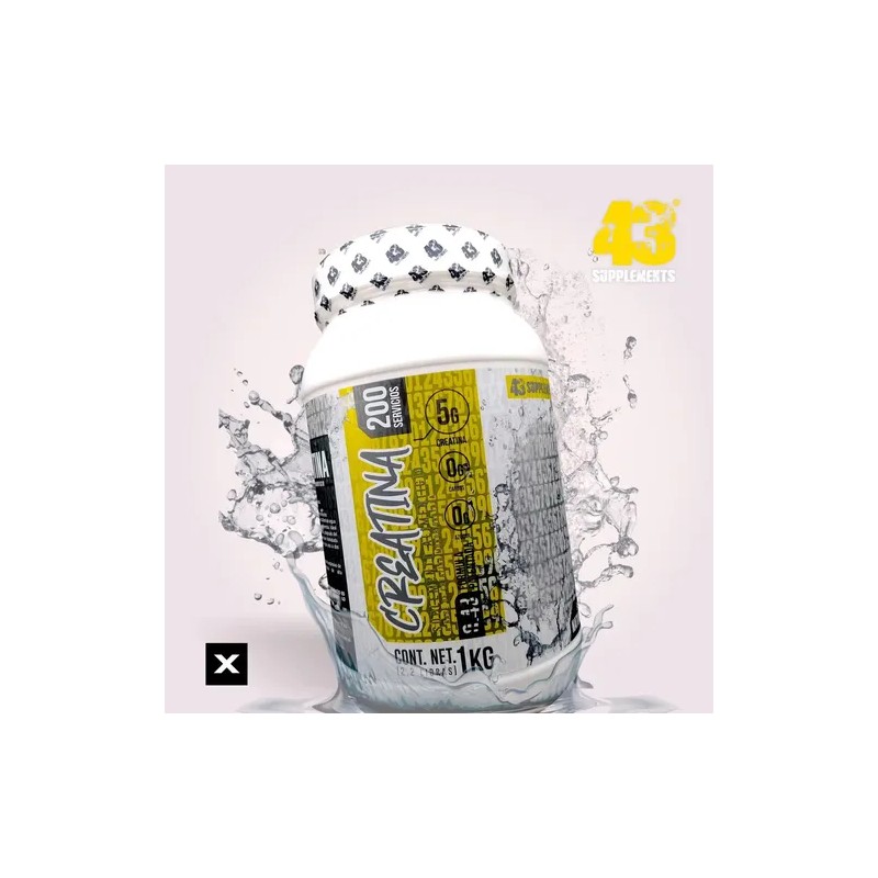 Creatina 2 Kg 43 Supplements 2 Botes Sin Sabor