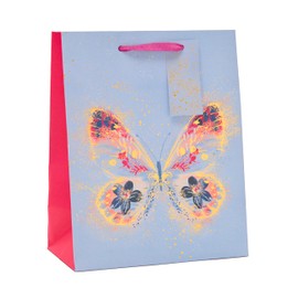UK Greetings Medium Gift Bag for Her/Friend - for Birthdays, Valentine's Day & Other Events - Pretty Butterfly Design