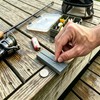 Diamond Pocket Knife Sharpener Dual-Sided Sharpening Stone for Fish Hook
