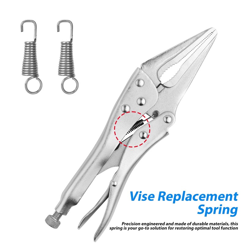 12pcs Vise Grip Spring Clamp, Carbon Steel Replacement Springs Parts