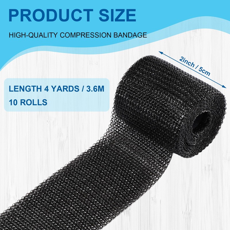 TrelaCo 10 Pcs Cast Tape Fiberglass Casting Tape, 2" x