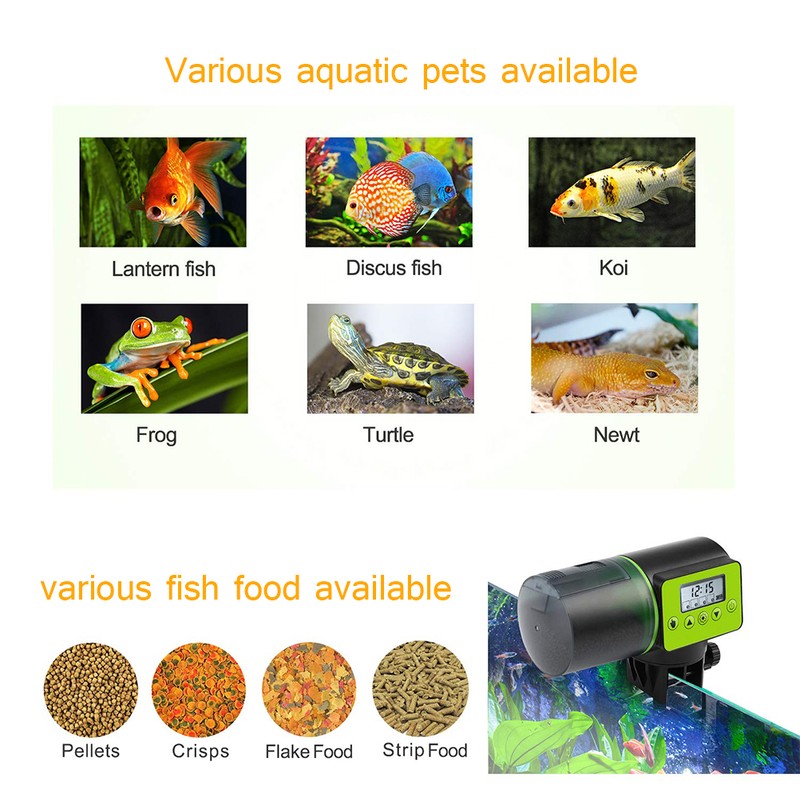 Automatic Fish Feeder Electric Auto Fish Feeder Aquarium Tank Timer