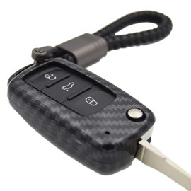 Zorratin 3 buttons flip Key Fob Cover for Volkswagen Beetle CC EOS Golf GTI Jetta Passat Tiguan Touareg 2011-2015