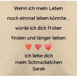 Kissen 50x50 - Pärchen - Wenn ich Mein Leben noch einmal Leben könnte | Geschenk Ehemann Geburtstag Ehefrau | Ich Liebe Dich Geschenke für Männer und Frauen | Frauen Liebeserklärung Männer |