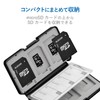 Elecom CMC-SDCPP12BK Memory Card Case, SD Case, Plastic, Holds 6