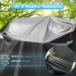 Grill Cover for Pit Boss 440 Deluxe Wood Pellet 440D2 440D 456D 456D3 440TGR1 Smoker Waterproof Pitboss Cover 73440 600D Heavy Duty Outdoor Accessory