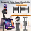 Tripod Stand for Tablet Camera Phone, 360° Rotating Tablet Tripod