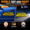 2 Pcs Frequent Stops Reflective Magnetic Safety Warning Signs