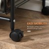 Walnut 3-Tier Modern Kitchen Trolley Versatile Portable Storage with Eco-Friendly