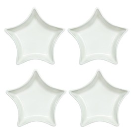 SOCOSY Star-shaped Multipurpose Ceramic Sauce Dish Seasoning Dishes Sushi Dipping Bowl Appetizer Plates Serving Dish Saucers Bowl - 3 Inches (Set of 4)