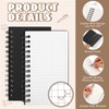 Jutom 2 Pcs Small Graph Paper Pads Notebook Mini Spiral