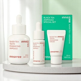 Innisfree Black Tea Ampoule Special Set + Black Tea Kit Premium Edition / 이니스프리 블랙티 앰플 스페셜 세트 + 블랙티 키트 프리미엄에디션
