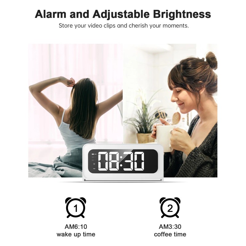 ILWUT- Smart Clock Camera,5G&2.4G WiFi Security Camera Indoor,Cameras Home Security,