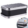 BESTonZON Stainless Steel Cheese Grater, Box Grater with Non-Slip Base